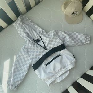 Little Bipsy checkered windbreaker 18-24 month